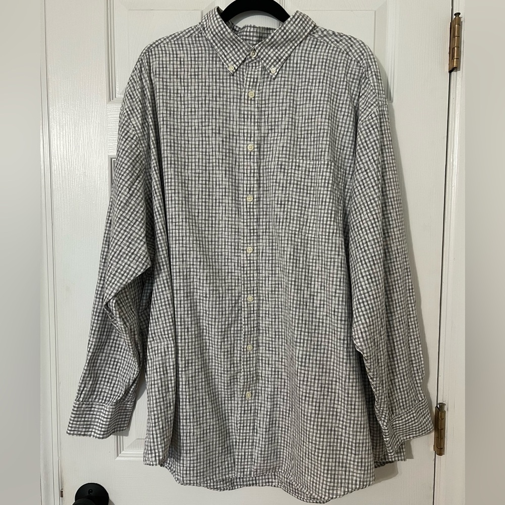 Roundtree & Yorke Black and White Checkered Shirt